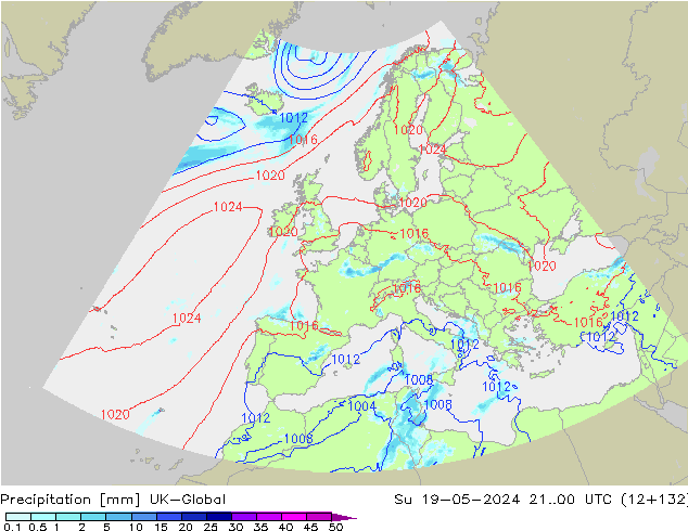 Neerslag UK-Global zo 19.05.2024 00 UTC