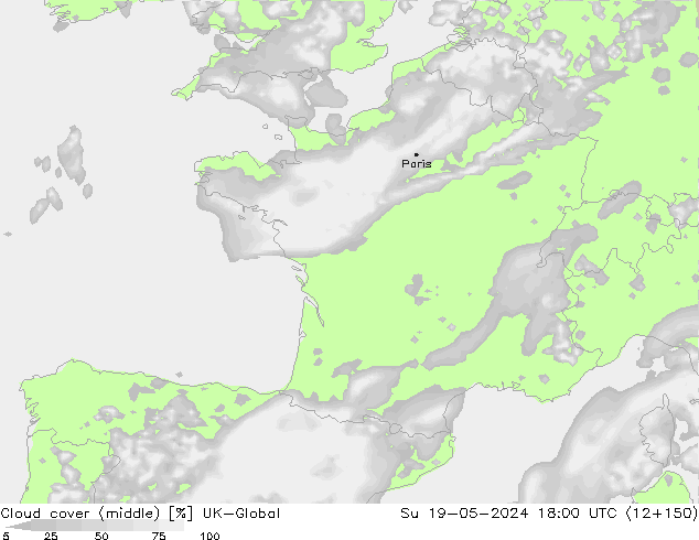 Bewolking (Middelb.) UK-Global zo 19.05.2024 18 UTC