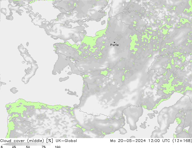 oblačnosti uprostřed UK-Global Po 20.05.2024 12 UTC