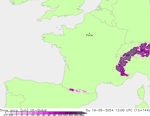 Глубина снега UK-Global Вс 19.05.2024 12 UTC