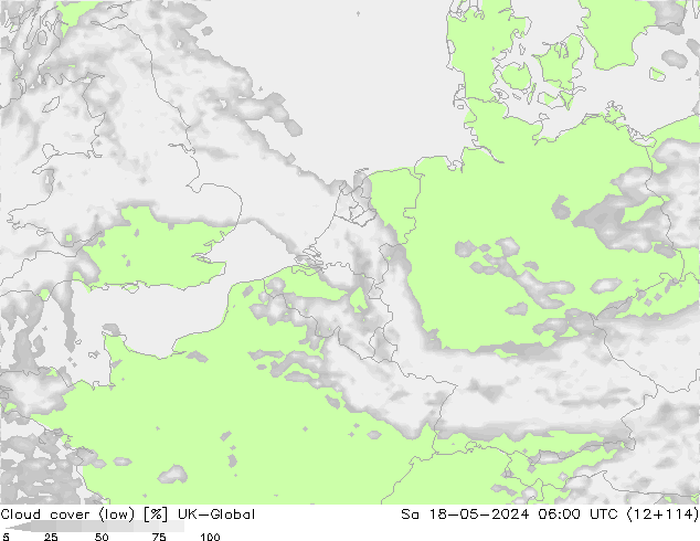Nubes bajas UK-Global sáb 18.05.2024 06 UTC