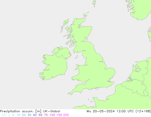 Precipitation accum. UK-Global Mo 20.05.2024 12 UTC