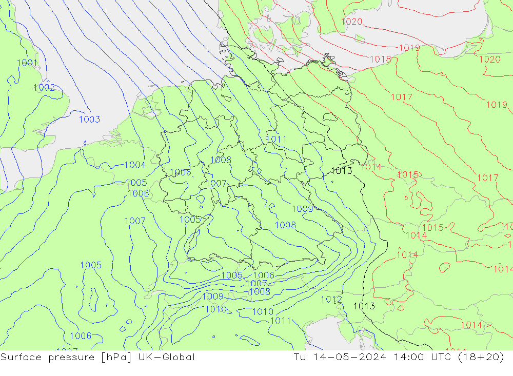 Bodendruck UK-Global Di 14.05.2024 14 UTC