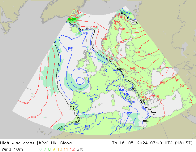 High wind areas UK-Global Th 16.05.2024 03 UTC