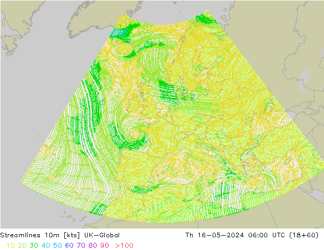 Rüzgar 10m UK-Global Per 16.05.2024 06 UTC
