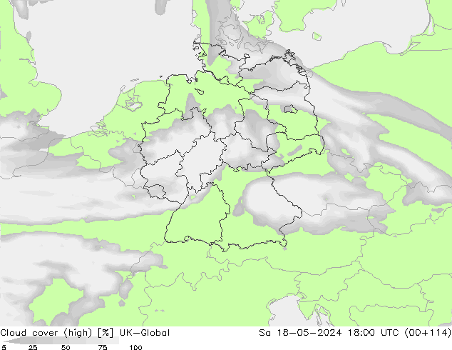 nuvens (high) UK-Global Sáb 18.05.2024 18 UTC