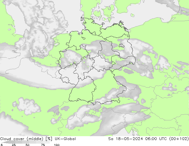 Wolken (mittel) UK-Global Sa 18.05.2024 06 UTC
