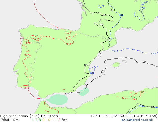 yüksek rüzgarlı alanlar UK-Global Sa 21.05.2024 00 UTC