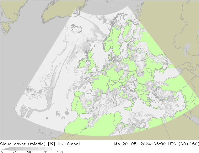 Wolken (mittel) UK-Global Mo 20.05.2024 06 UTC