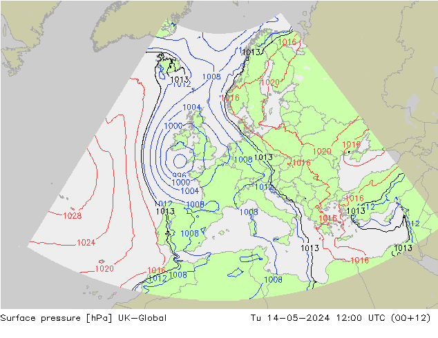 Yer basıncı UK-Global Sa 14.05.2024 12 UTC