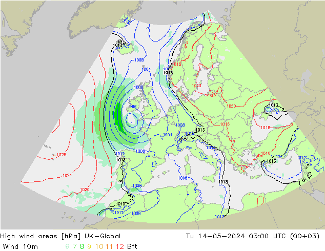 High wind areas UK-Global Tu 14.05.2024 03 UTC