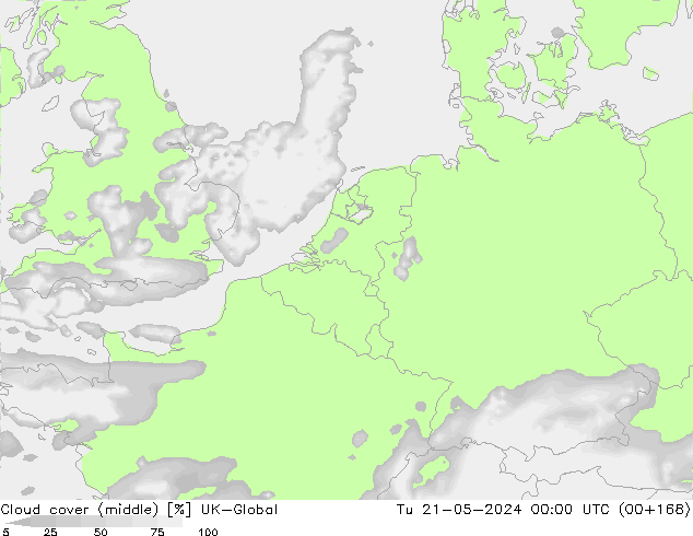 oblačnosti uprostřed UK-Global Út 21.05.2024 00 UTC