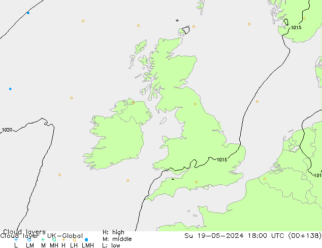 Cloud layer UK-Global Su 19.05.2024 18 UTC