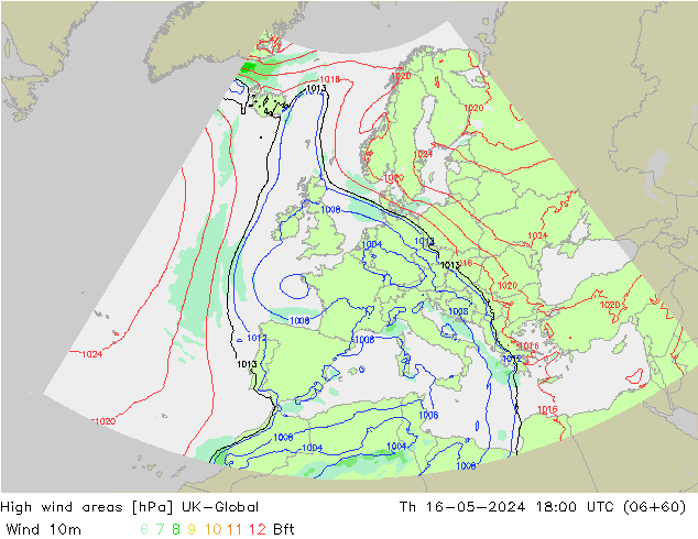 High wind areas UK-Global Qui 16.05.2024 18 UTC