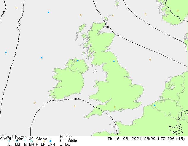 Cloud layer UK-Global чт 16.05.2024 06 UTC
