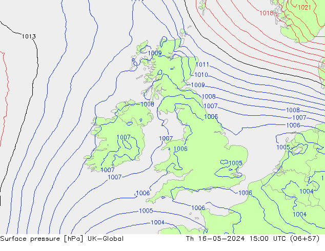 pressão do solo UK-Global Qui 16.05.2024 15 UTC