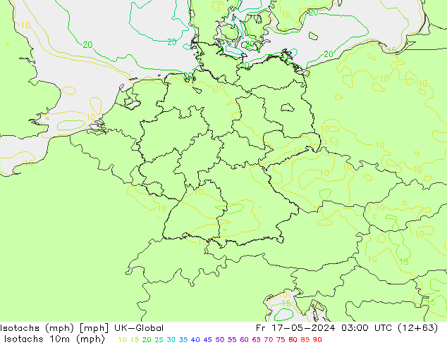 Isotachs (mph) UK-Global Fr 17.05.2024 03 UTC