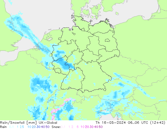 Lluvia/nieve UK-Global jue 16.05.2024 06 UTC