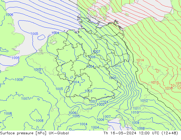 Luchtdruk (Grond) UK-Global do 16.05.2024 12 UTC