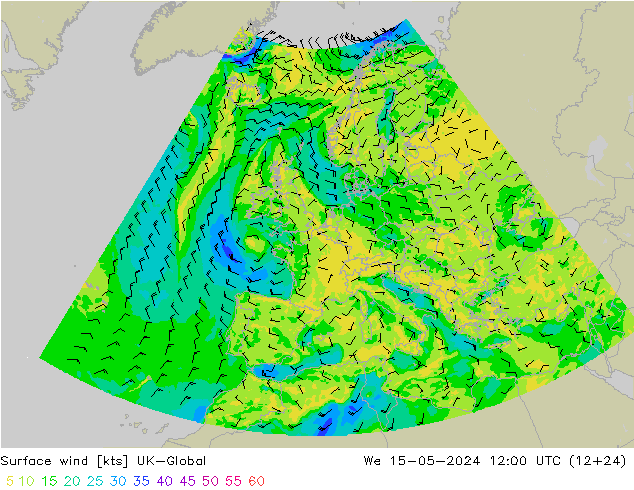 ветер 10 m UK-Global ср 15.05.2024 12 UTC