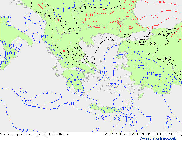 Luchtdruk (Grond) UK-Global ma 20.05.2024 00 UTC