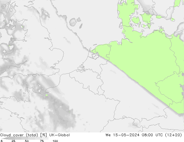 Wolken (gesamt) UK-Global Mi 15.05.2024 08 UTC