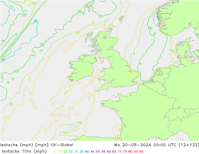 Isotachs (mph) UK-Global  20.05.2024 00 UTC
