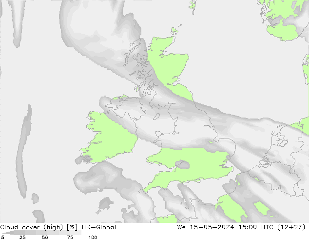 zachmurzenie (wysokie) UK-Global śro. 15.05.2024 15 UTC