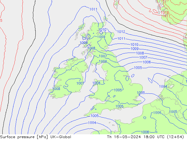Luchtdruk (Grond) UK-Global do 16.05.2024 18 UTC