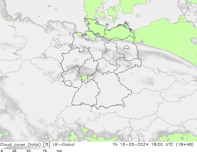 Wolken (gesamt) UK-Global Do 16.05.2024 18 UTC