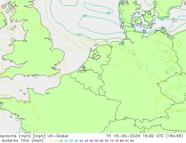 Isotachs (mph) UK-Global  16.05.2024 15 UTC