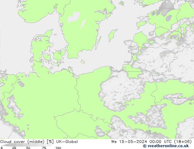 Nuages (moyen) UK-Global mer 15.05.2024 00 UTC