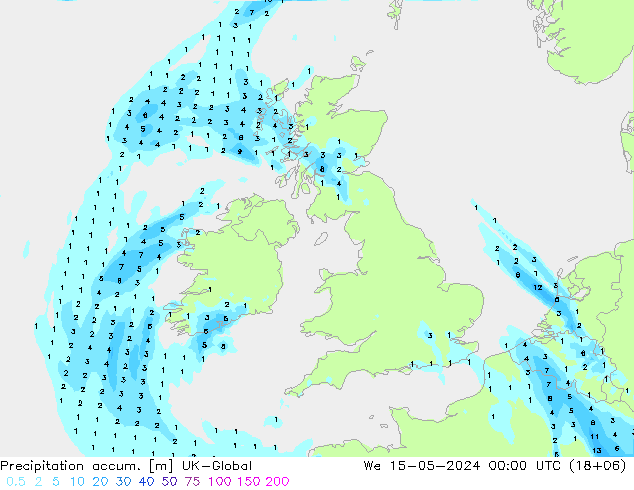 Totale neerslag UK-Global wo 15.05.2024 00 UTC