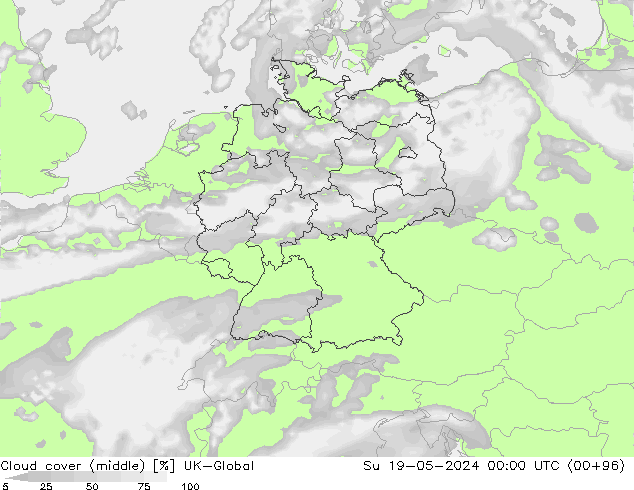 oblačnosti uprostřed UK-Global Ne 19.05.2024 00 UTC
