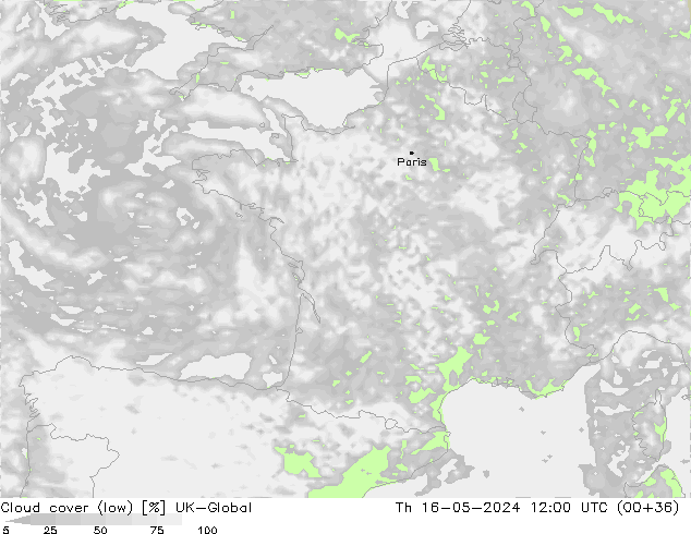 Bulutlar (düşük) UK-Global Per 16.05.2024 12 UTC