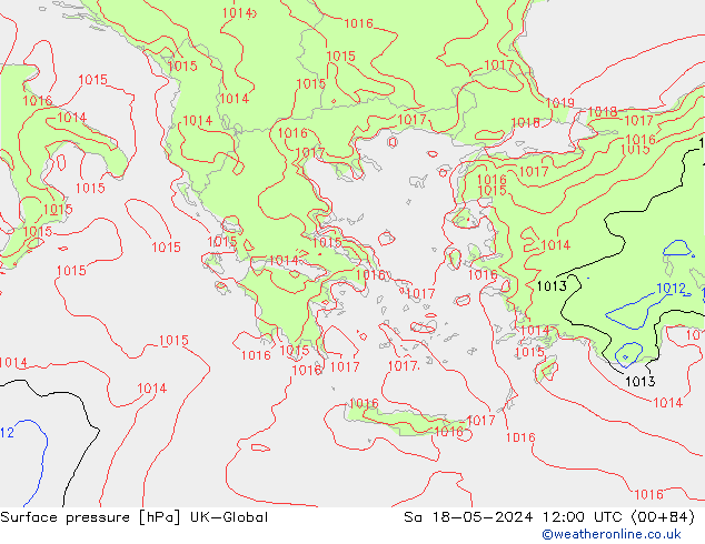 ciśnienie UK-Global so. 18.05.2024 12 UTC