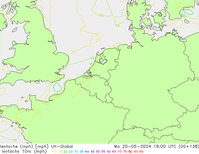Isotachs (mph) UK-Global  20.05.2024 18 UTC