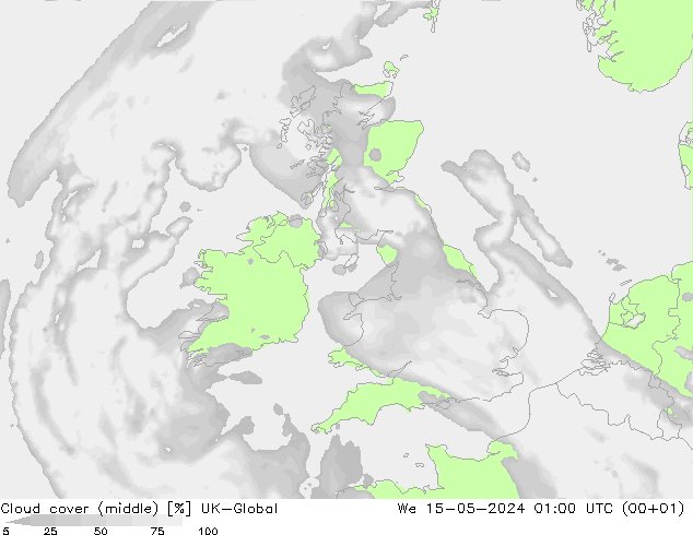 Cloud cover (middle) UK-Global We 15.05.2024 01 UTC