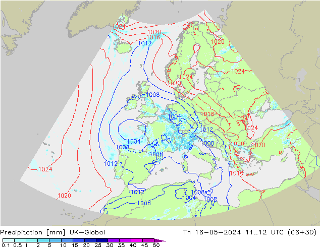 Yağış UK-Global Per 16.05.2024 12 UTC