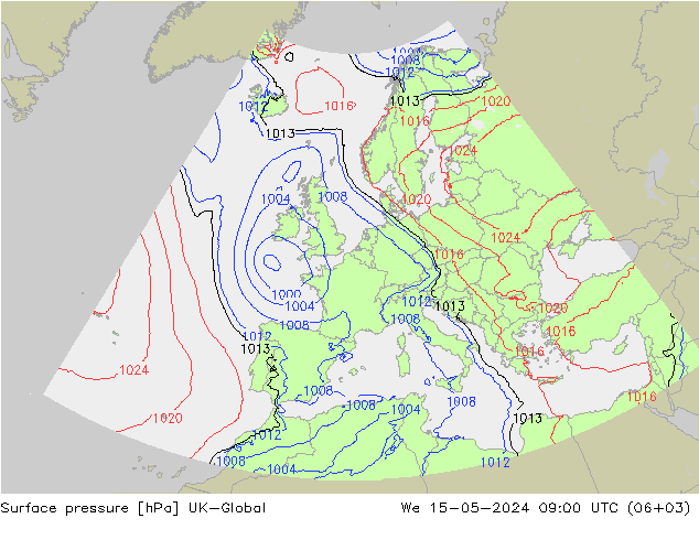 Bodendruck UK-Global Mi 15.05.2024 09 UTC