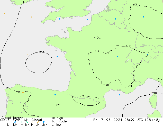 Cloud layer UK-Global Sex 17.05.2024 06 UTC
