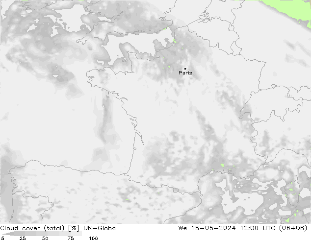 Wolken (gesamt) UK-Global Mi 15.05.2024 12 UTC