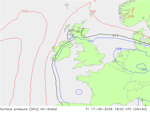 Luchtdruk (Grond) UK-Global vr 17.05.2024 18 UTC