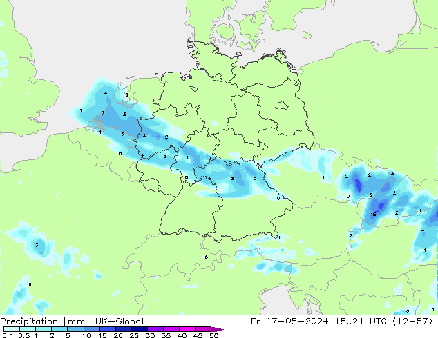 precipitação UK-Global Sex 17.05.2024 21 UTC