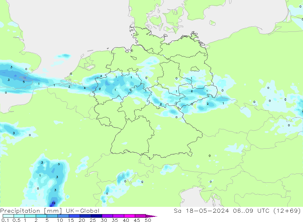 Yağış UK-Global Cts 18.05.2024 09 UTC