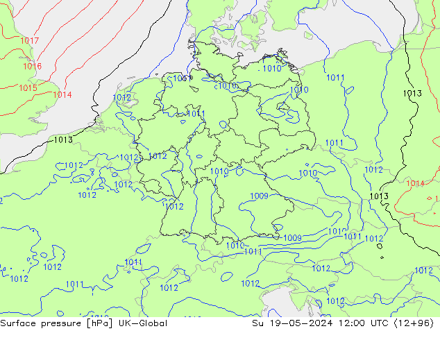 pressão do solo UK-Global Dom 19.05.2024 12 UTC