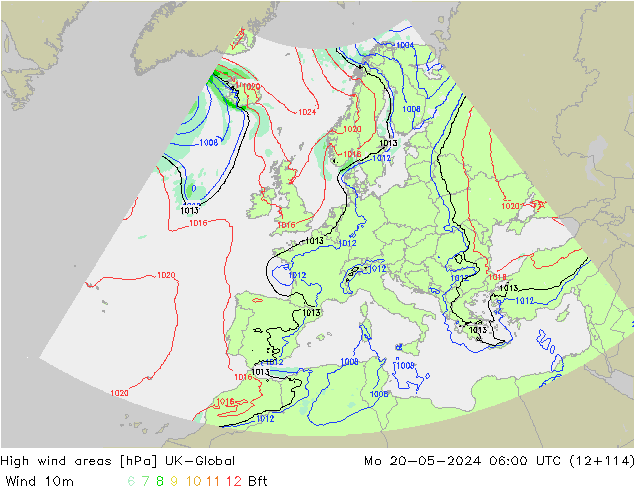 High wind areas UK-Global Seg 20.05.2024 06 UTC