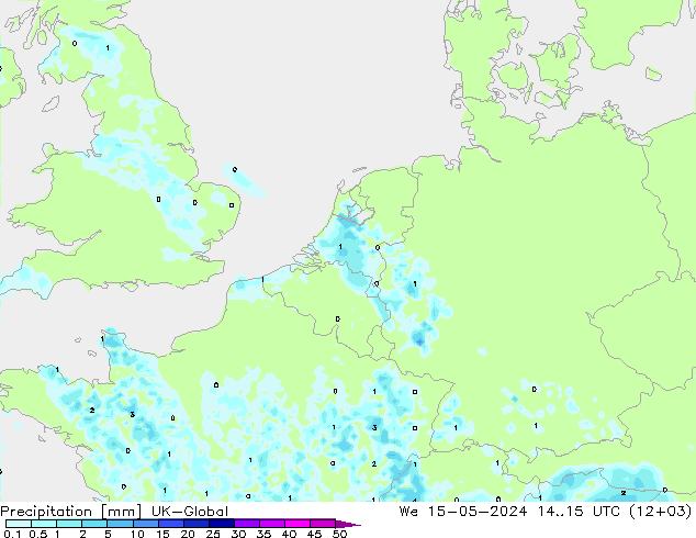 Niederschlag UK-Global Mi 15.05.2024 15 UTC