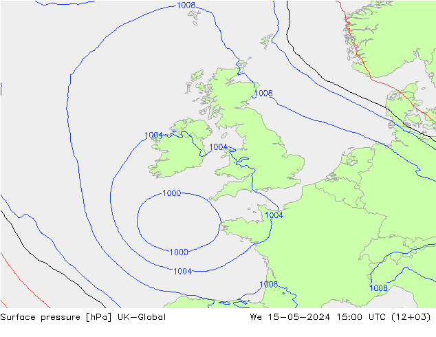 Luchtdruk (Grond) UK-Global wo 15.05.2024 15 UTC