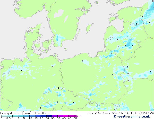 Srážky UK-Global Po 20.05.2024 18 UTC